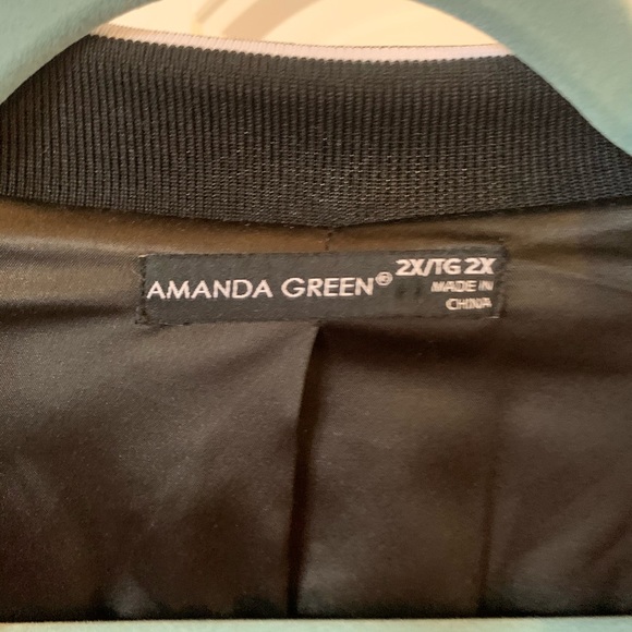 2xl Amanda Green Northern Reflections Black Blazer - Picture 5 of 5